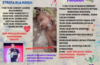 Charytatywny Maraton Fitness dla trzyletniego Hube